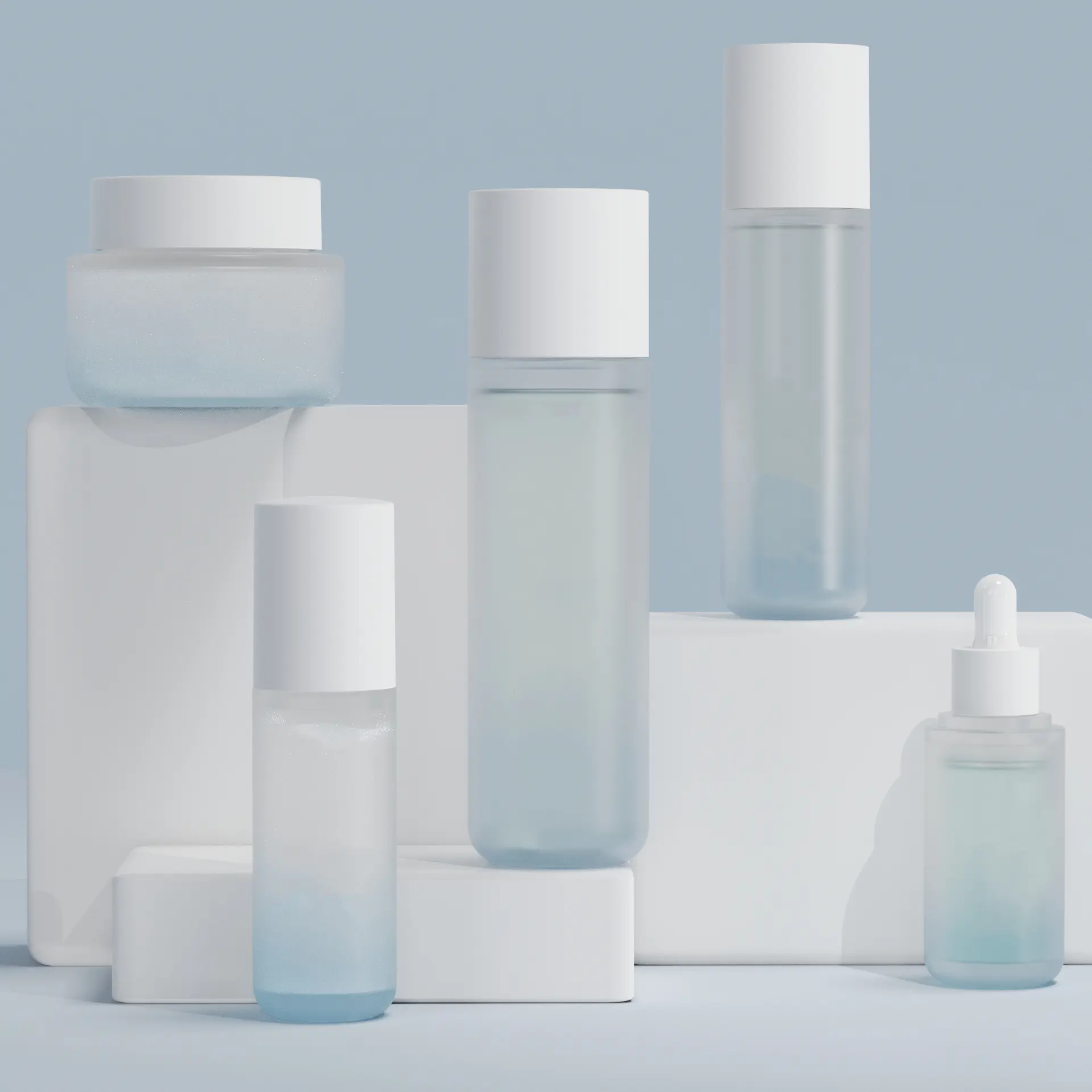 Sleek Skincare Bottles and Jars